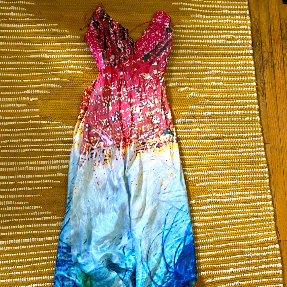 Tufi Duek silk midi dress